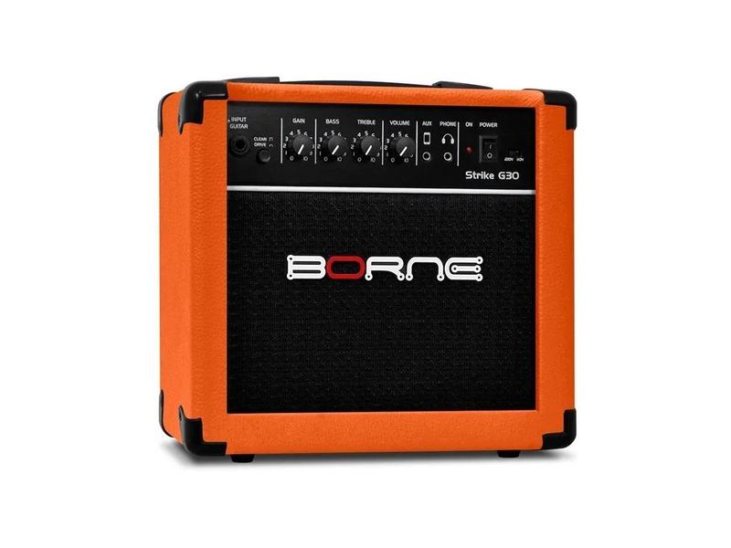 Imagem de Amplificador Borne Cubo Guitarra Strike G30 Laranja 15w