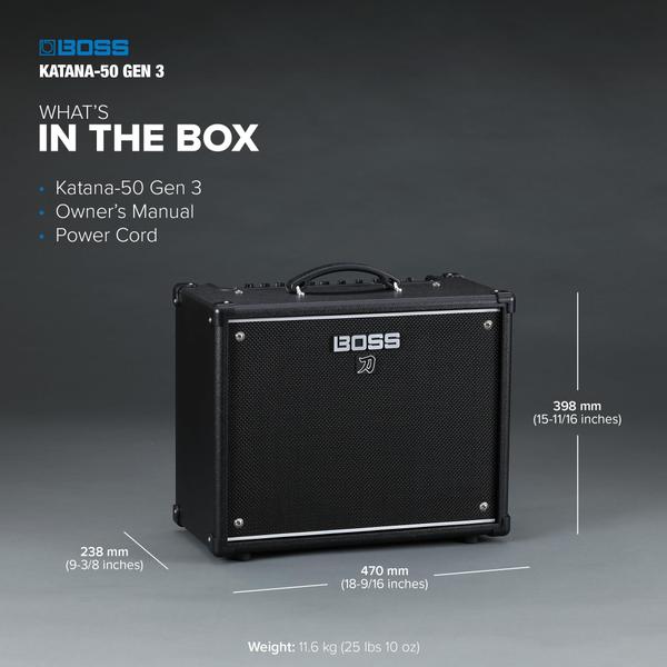 Imagem de Amplificador BOSS Katana-50 Gen 3 50W 1x12