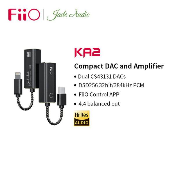 Imagem de Amplificador / DAC de Fone de Ouvido Fiio KA2 Conexao Lightning Saída 4,4mm Balanceada