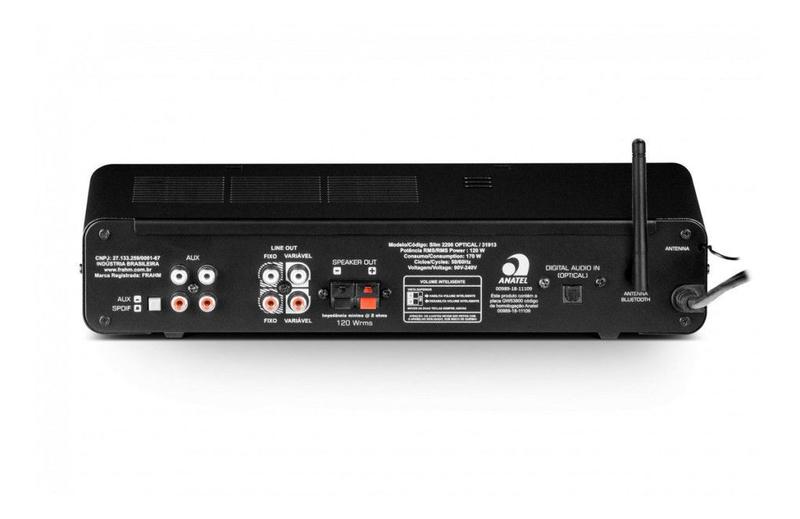 Imagem de Amplificador Frahm Slim 2200 Optical G3 Para Som Ambiente