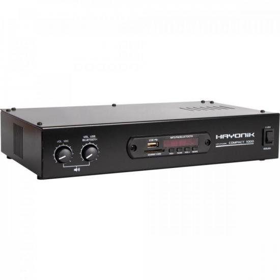 Imagem de Amplificador Hayonik Compact 1000 80W RMS Com Bluetooth F002