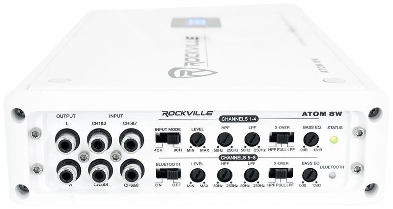 Imagem de Amplificador Marinizado Rockville ATOM 8W 8 canais 3500w