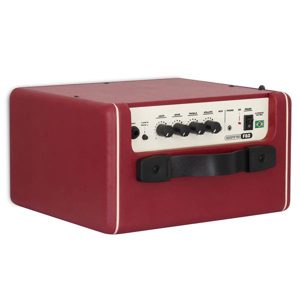 Amplificador Para Guitarra F60 Vinho 15W RMS - Borne Imagem de Amplificador Para Guitarra F60 Vinho 15W RMS - Borne