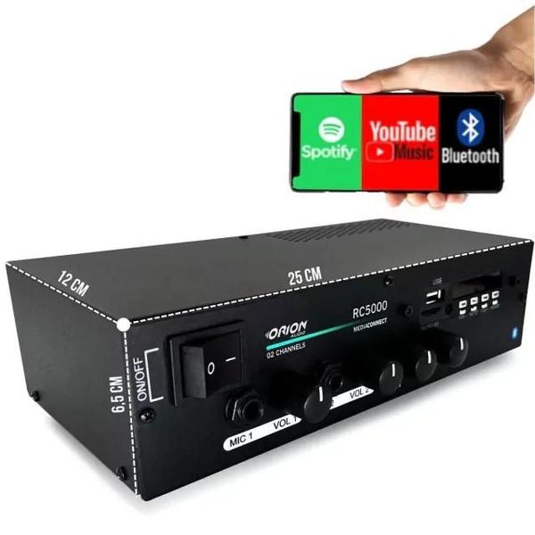 Amplificador para som ambiente com bluetooth 300w - ORION Imagem de Amplificador para som ambiente com bluetooth 300w