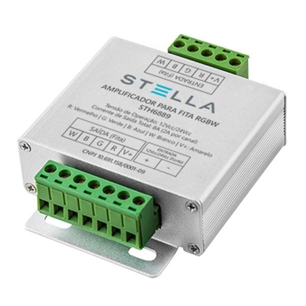 Amplificador RGBW Para Fita LED 12/24v Stella Imagem de Amplificador RGBW Para Fita LED 12/24v Stella