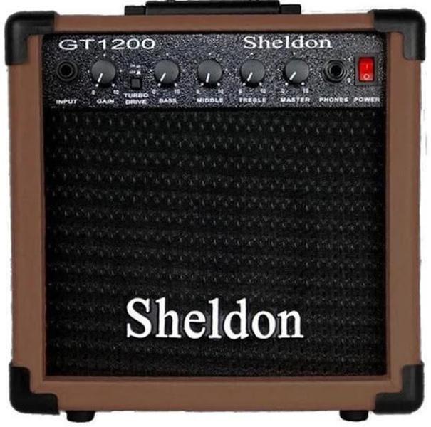 Imagem de Amplificador Sheldon Gt1200 Guitarra 15W Marrom + Acessórios