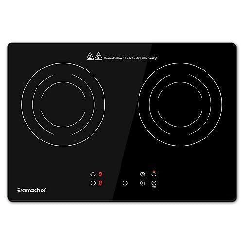 Imagem de AMZCHEF Cooktop Dupla de Indução 2 Bocas com 9 Níveis de Potência (Preto)