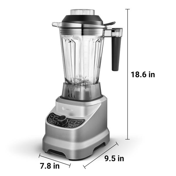 Imagem de Amzchef Liquidificador Profissional 5-IN-1 1800W com 5 Funções, Cinza