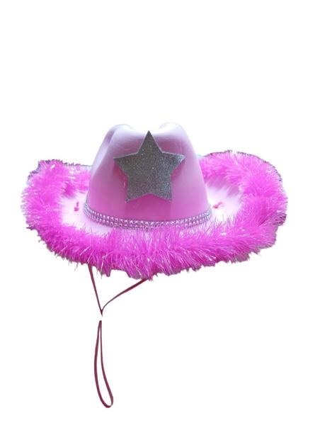 Imagem de Ana Castela Com Pluma Rosa Chapeu Cowgirl Festa Rebeldes