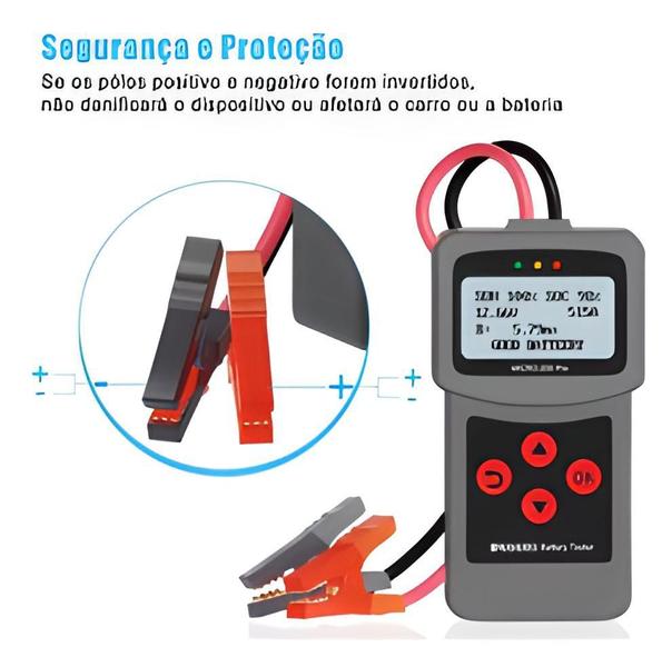 Imagem de Analisador Testador Bateria Partida E Carga Lancol Português