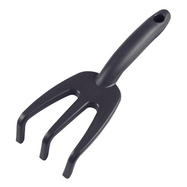 Ancinho com 3 Dentes para Jardinagem Tramontina em Plástico Grafite Imagem de Ancinho com 3 Dentes para Jardinagem Tramontina em Plástico Grafite