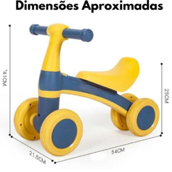 Imagem de Andador Andatoy Azul e Amarelo Infantil Primeiros Passos 8307 - Braskit