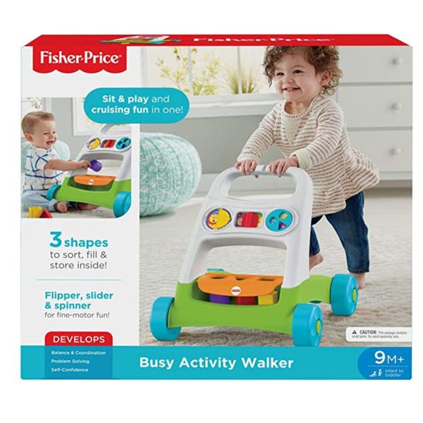 Andador Apoiador De Atividades Fisher Price FYK65 - Mattel Imagem de Andador Apoiador De Atividades Fisher Price FYK65 - Mattel
