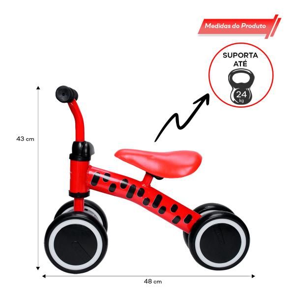 Imagem de Andador Bike Sem Pedal Treina Equilíbrio Suporta Até 24kg