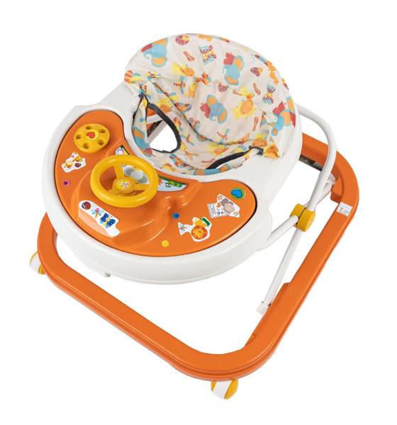 Imagem de Andador De Bebê Infantil Musical Sonoro Laranja - Styll Baby