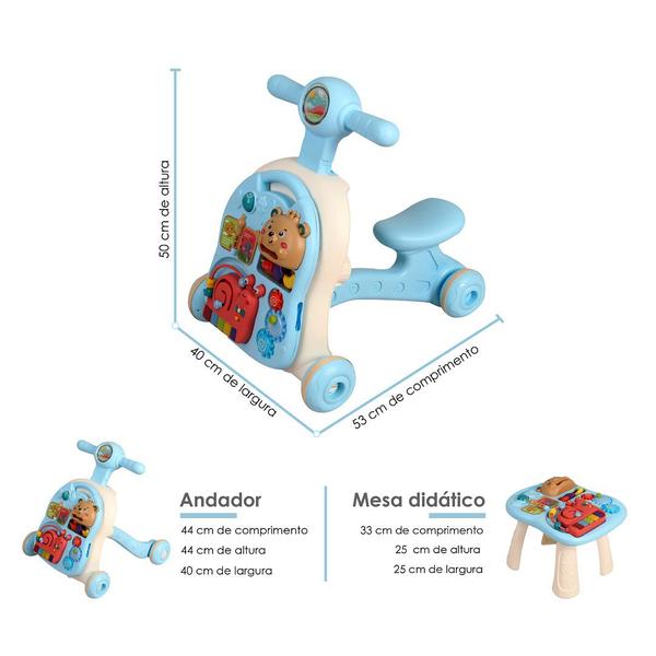 Andador Didático 3 Em 1 Piano Musical - Tapuzim Imagem de Andador Didático 3 Em 1 Piano Musical