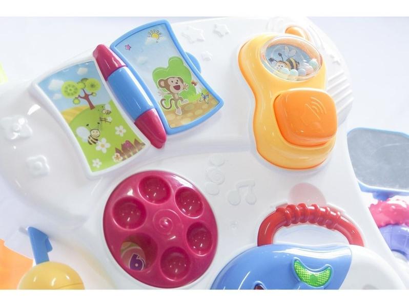 Imagem de Andador Didático Bebê Infantil C/ Brinquedos Teclado Musical