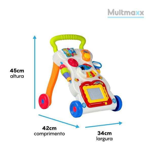 Imagem de Andador Didatico Músical Infantil Colorido Multmaxx para Crianças a Partir de 6 meses