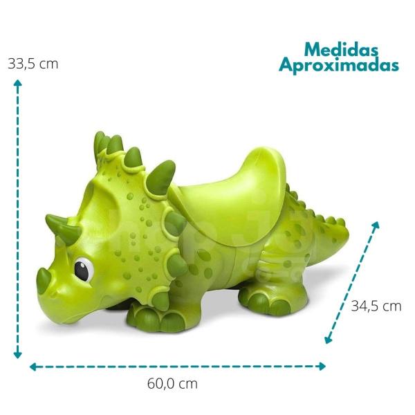 Imagem de Andador Dinossauro Tricerátops Gigante Giant Dinos 0146 Roma