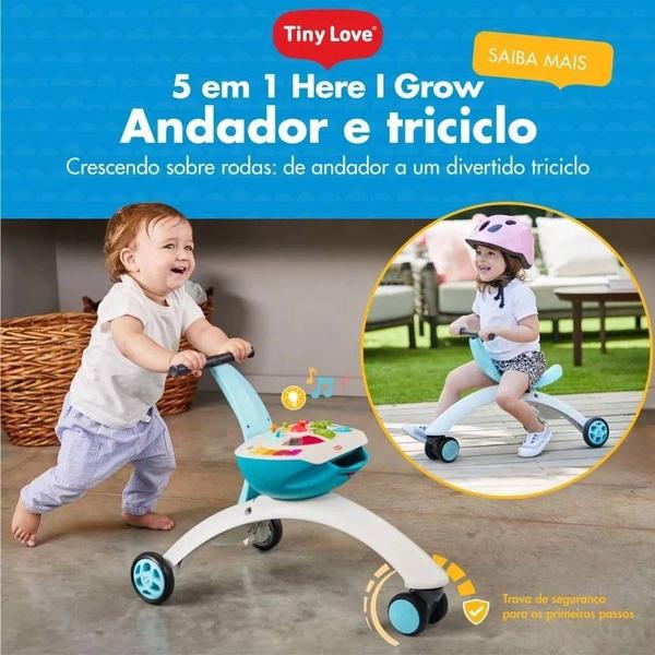 Imagem de Andador e Triciclo Versátil Infantil 5 em 1 Azul -Tiny Love