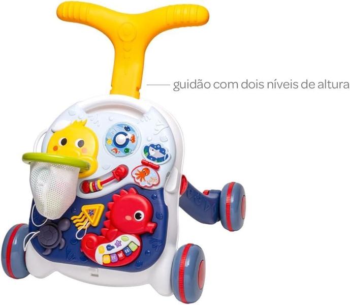 Imagem de Andador Educativo Bebê 3 Em 1 Mesinha Brinquedo Musical Buba