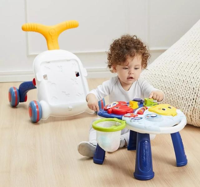 Andador Educativo Bebê 3 Em 1 Mesinha Brinquedo Musical Buba Imagem de Andador Educativo Bebê 3 Em 1 Mesinha Brinquedo Musical Buba
