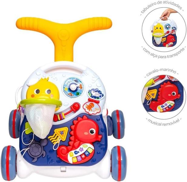 Andador Educativo Bebê 3 Em 1 Mesinha Brinquedo Musical Buba Imagem de Andador Educativo Bebê 3 Em 1 Mesinha Brinquedo Musical Buba