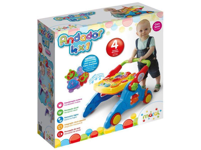 Andador Infantil 4x1 de Empurrar Maral Imagem de Andador Infantil 4x1 de Empurrar Maral
