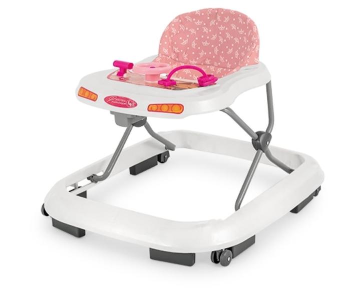 Imagem de Andador Infantil Bebê Tutti Baby Princesa - Rosa Coroa 12kg.