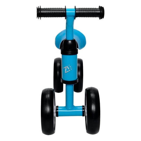 Imagem de Andador Infantil Bicicleta De Equilibrio Sem Pedal 4 Rodas Zippy Toys Quadriciclo Bebê Criança 24Kg Bike Passeio Azul