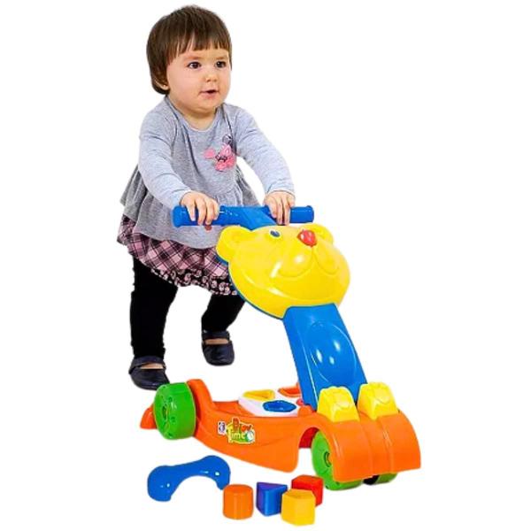 Imagem de Andador Infantil Com Atividades Play Time Interativo +10 Meses Didático Menina Menino Cotiplás