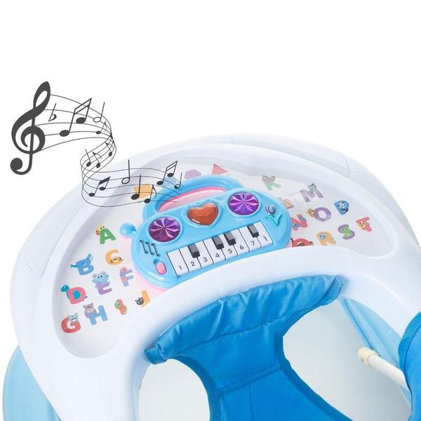 Imagem de Andador Infantil Didático Interativo Musical Pianinho Azul