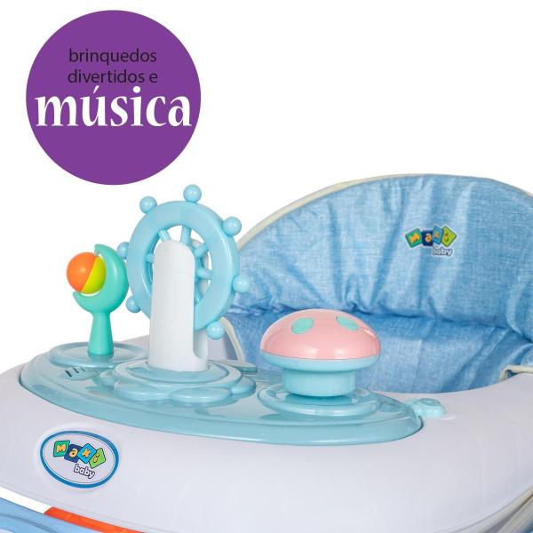 Imagem de Andador Infantil Maxi Baby - 4 Rodas, 4 Freios - ul