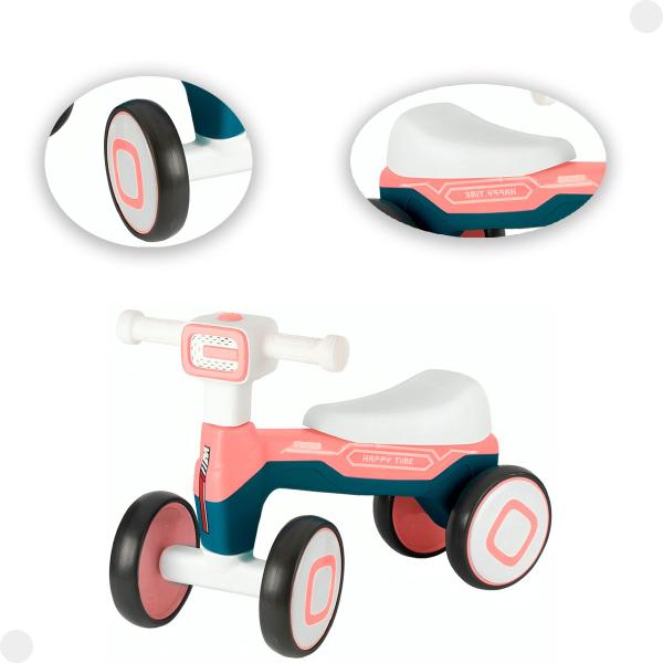 Andador Infantil Motoca Rosa Azul Som E Luzes 8107 - Braskit Imagem de Andador Infantil Motoca Rosa Azul Som E Luzes 8107 - Braskit
