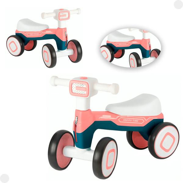 Andador Infantil Motoca Rosa Azul Som E Luzes 8107 - Braskit Imagem de Andador Infantil Motoca Rosa Azul Som E Luzes 8107 - Braskit