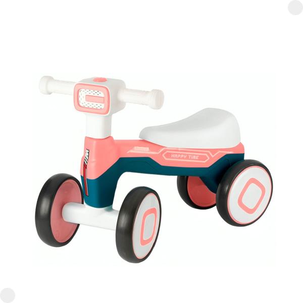 Imagem de Andador Infantil Motoca Rosa C/ Som E Luzes 8107 - Braskit