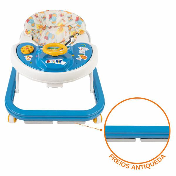 Imagem de Andador Infantil Musical Rosa Azul Laranja Styll Baby