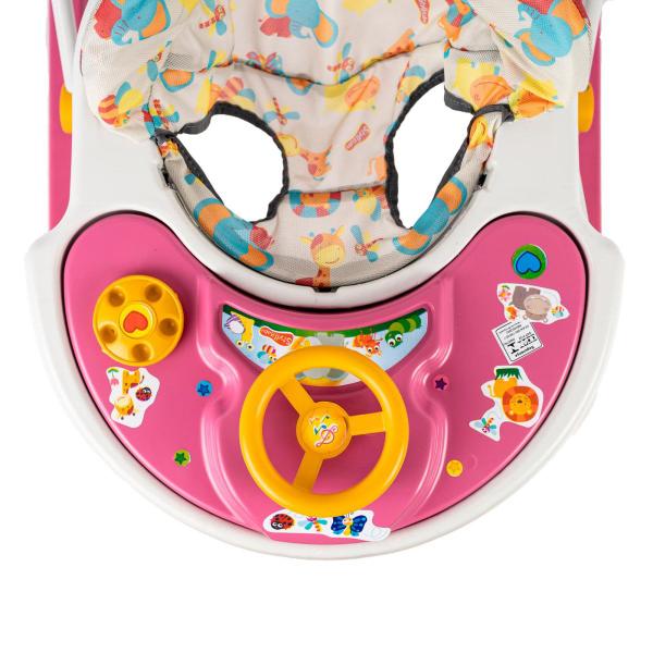 Imagem de Andador Infantil Musical Soft Way - Styll Baby Até 12Kg Rosa