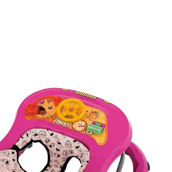 Imagem de Andador Infantil Safari II Musical Rosa Tutti Baby