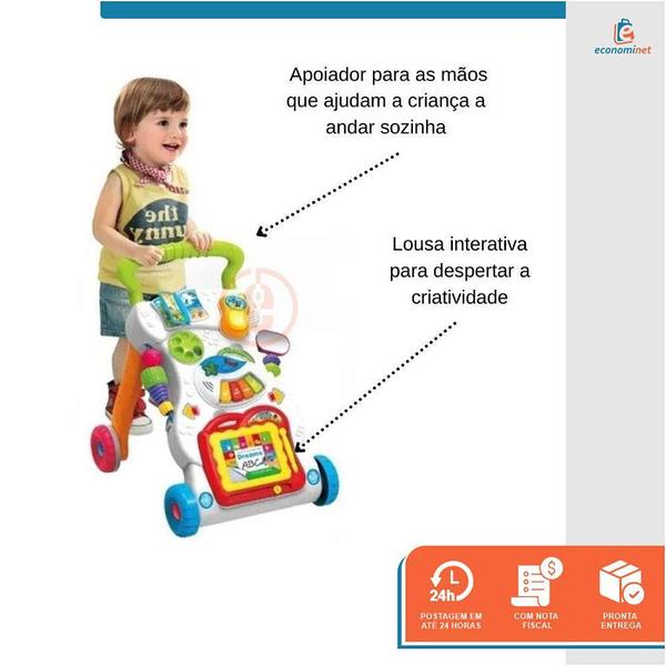 Imagem de Andador Musical Didático Primeiro Passos Educativo Bebê 6+ Meses