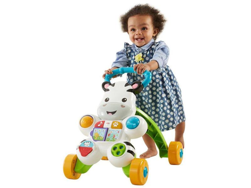 Imagem de Andador para Bebê de Empurrar Musical Fisher-Price - Zebra DLH48