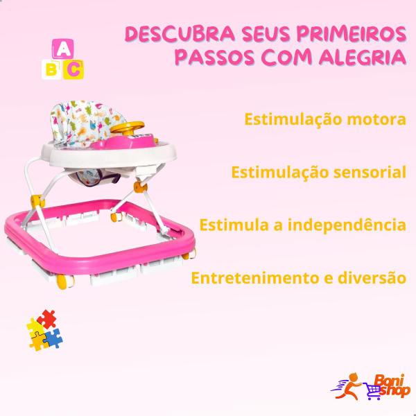 Imagem de Andador Para Bebe Seguro Educativo Sonoro Didático