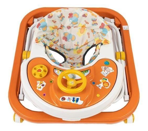 Imagem de Andador Sonoro Infantil 6 A 12 Meses - Styll Baby - Laranja