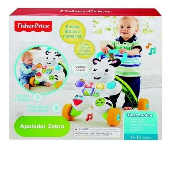 Imagem de Andador Zebra Fisher Price - Mattel Dlh48