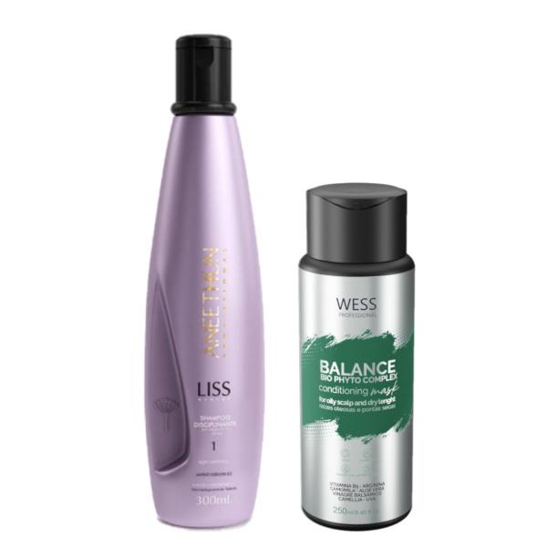 Imagem de Aneethun Liss System Shampoo300ml+Wess Balance Cond.250ml