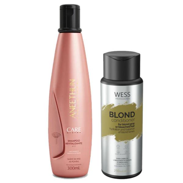 Imagem de Aneethun Shampoo Care System 300ml+Wess Blond Cond. 250ml