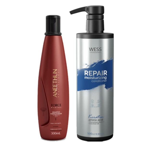 Imagem de Aneethun Shampoo Force System 300ml+Wess Cond. Repair 500ml