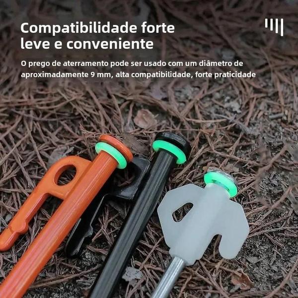 Imagem de Anéis Luminosos de Silicone para Barraca de Camping - Pacote com 10, 50 ou 100 Peças