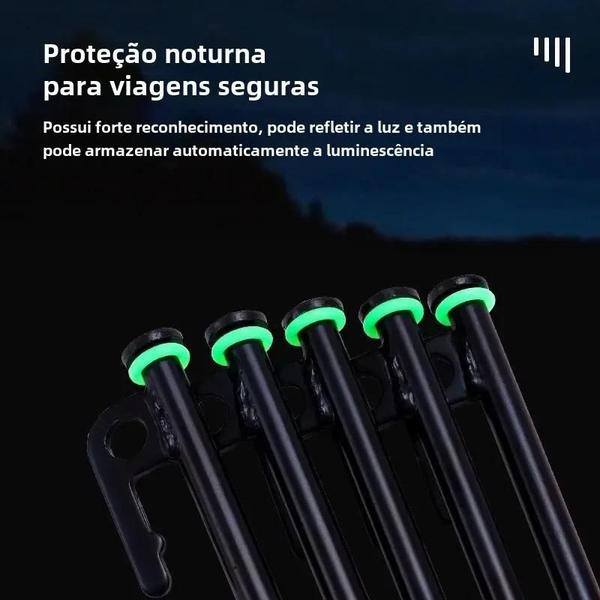 Imagem de Anéis Luminosos de Silicone para Barraca de Camping - Pacote com 10, 50 ou 100 Peças