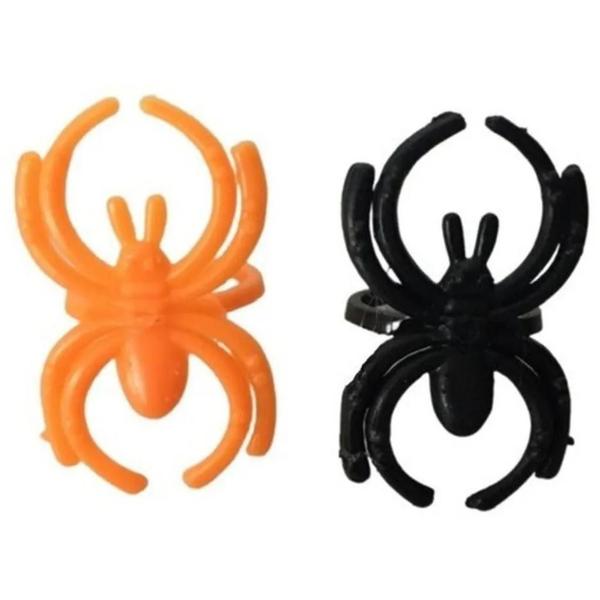 Imagem de Anel Aranha Lembrancinha Halloween Pct Com 30